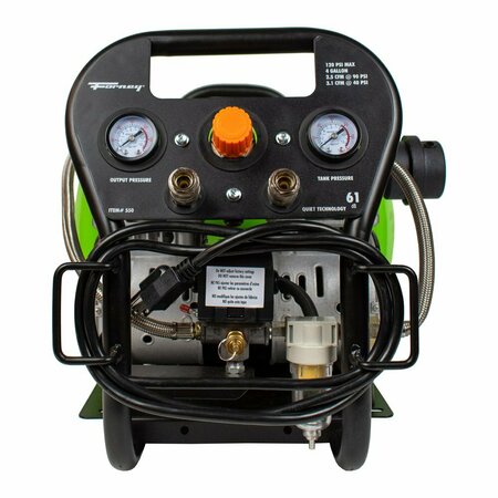 Forney Fornair 1.0 Hp, 4 Gal, Oil-Free Air Compressor, 120 PSI, 2.5 CFM @ 90 PSI 550